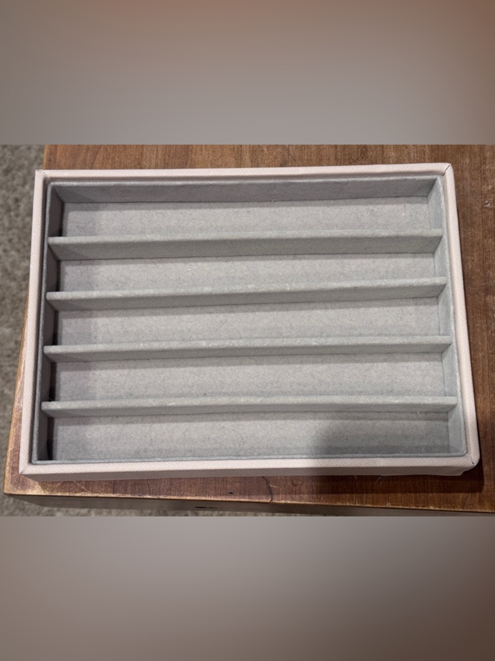 The Container Store Jewelry Tray Organizer in Light Gray